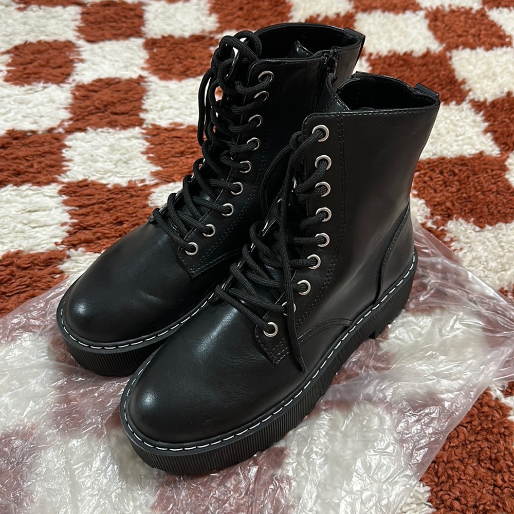 H&M Combat Boots US 6 EUR 37